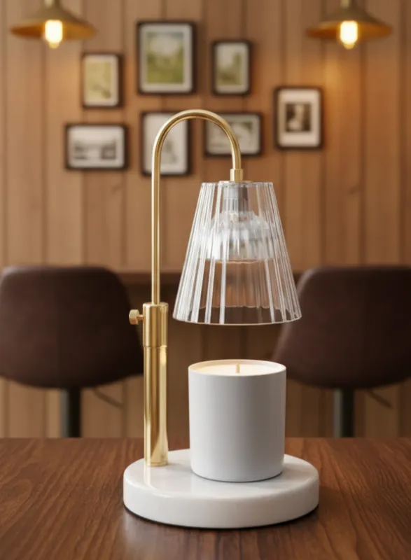 Warm Lamp 2-Bulb, Marble Base, 50W