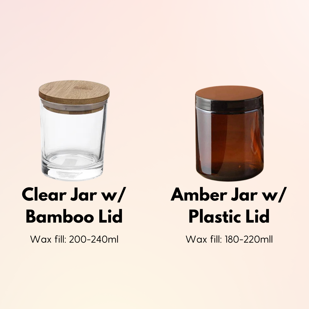 Individual Jars for Candle Making